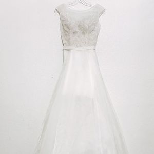 White Wedding Embellished Beaded Dress Princess Tutus Layers